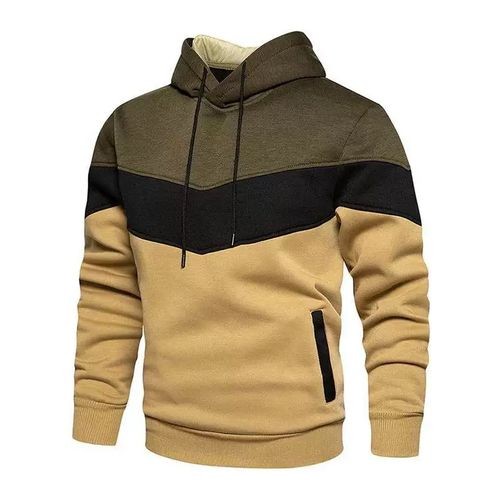 Mens Sport Outdoor Cotton Long Sleeve Hoodies Sportwear Warm Sweatshirts - Multicolour